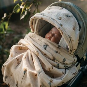 Infant Carrier Cover Muslin