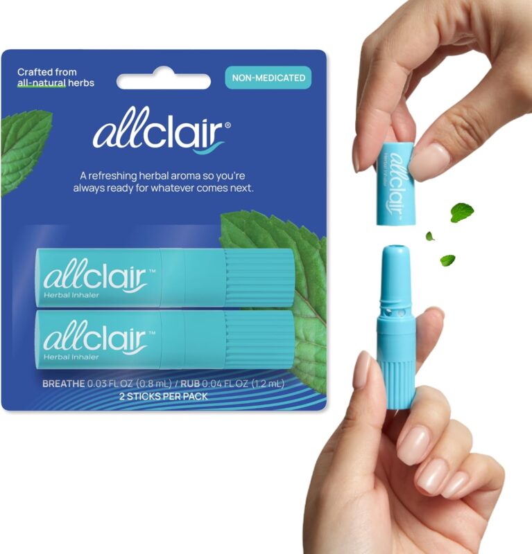 Nausea Relief Inhaler – Take Control of Motion Sickness, Morning Sickness, Medication, Stress – Fast, Natural, Drug-Free, Non-Drowsy & Portable Travel Essential – Pack of 2 Inhalers